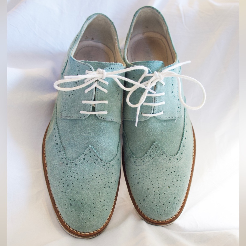 Maddison Wingtip Oxfords in Teal